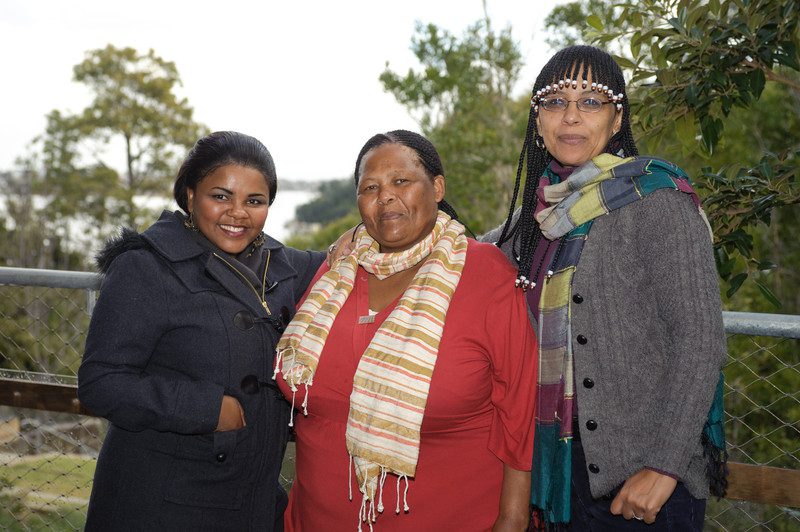 L-R: Roseline Presence, Gertruida Baartman and Collette Solomon from the Women on Farms project. Photo: Michael Myers/OxfamAUS
