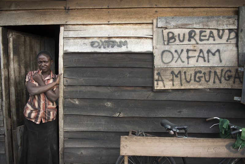 Photo: Oxfam's office in Mugunga camp, DRC. Photo: Colin Delfosse/Oxfam