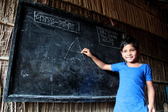 It's as easy as 'ABC' at Mominpur Preschool. Photo: Tania Cass