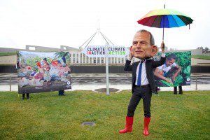 'PM Tony Abbott' facing the crossroads of climate action PHOTO: Brendan Walsh/OxfamAUS