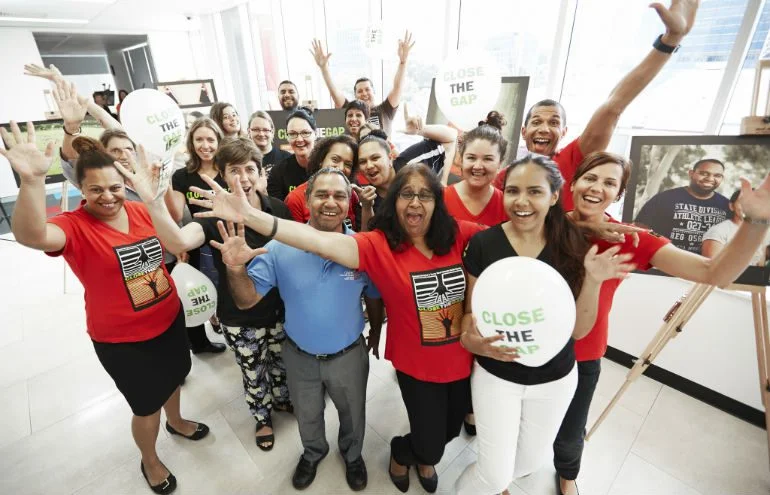 Photo: Jason Malouin/OxfamAUS People celebrating at their National Close the Gap Day event