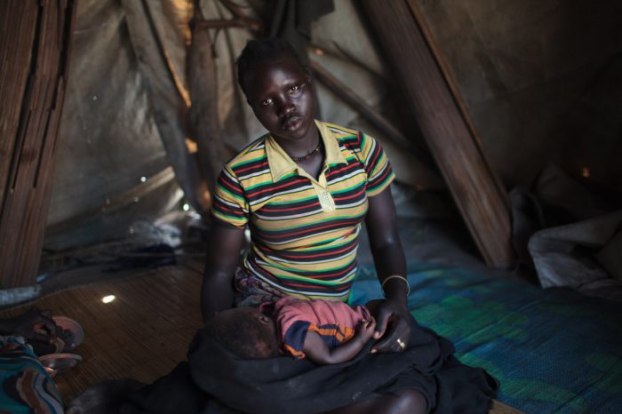 Nyaruach had to flee her home in Leer, South Sudan to protect her family. Photo: Bruno Bierrenbach Feder/Oxfam