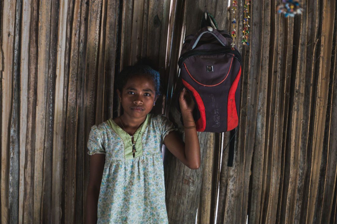 “I really want to go to school but I have no uniform, I have no book or even a pen.” – Julmira, Oecusse, Timor-Leste