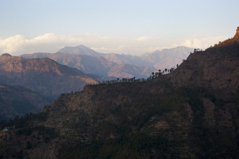 Baitadi, Nepal. Views of the hills surrounding the village