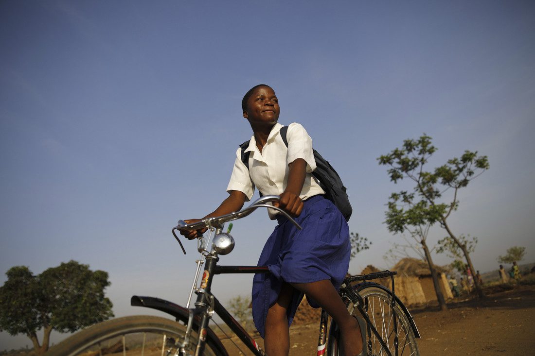 Cycling with Grace in Malawi