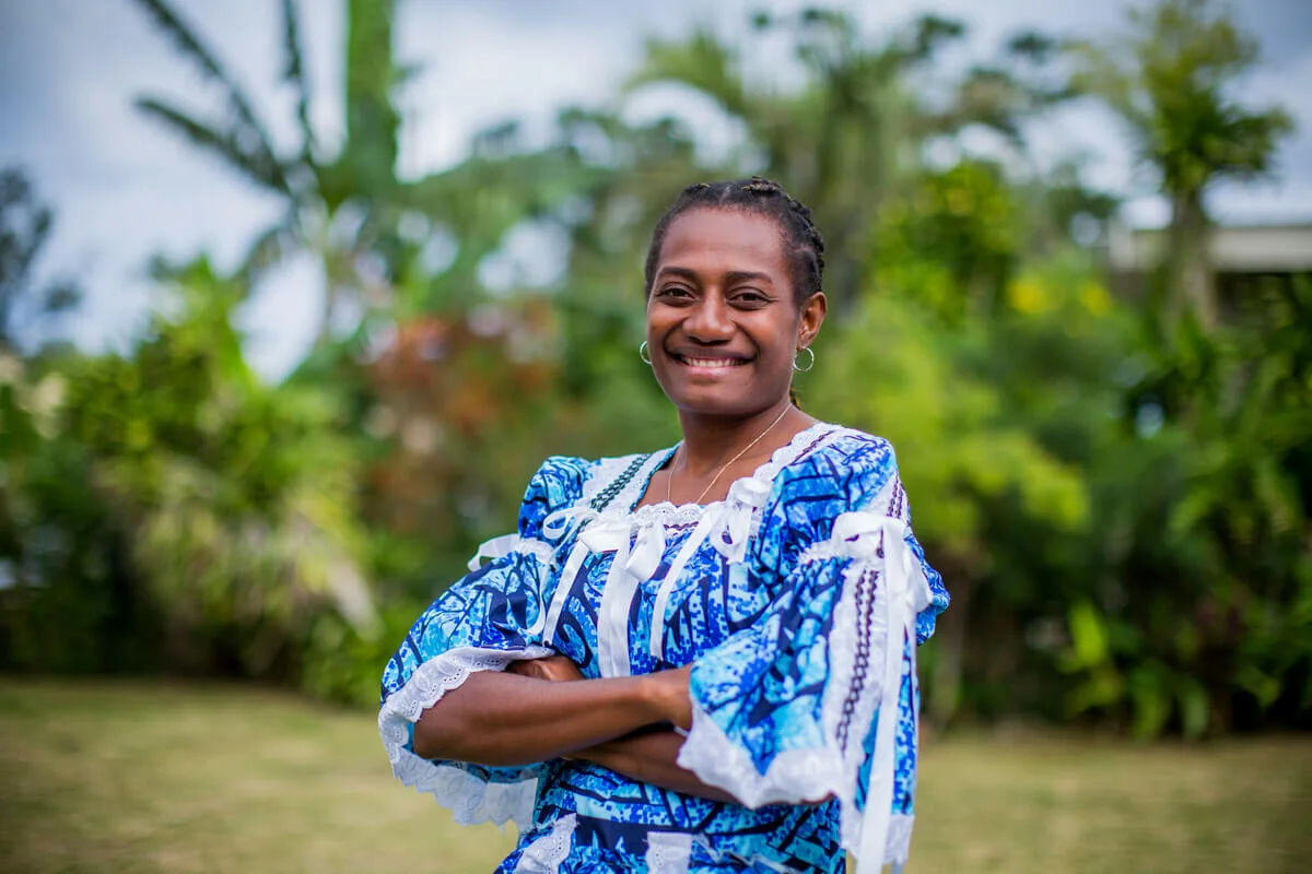RS361841_Together-We-Are-Stronger-Jacquline-at-YCV_scr Vanuatu: Jacquline is a graduate of Youth Challenge Vanuatu's (YCV) Ready for Work program, and now works at the ombudsman office in Vanuatu. Oxfam acknowledges the support of the Australian Government through the Australian NGO Cooperation Program (ANCP). Photo: Arlene Bax/Oxfam