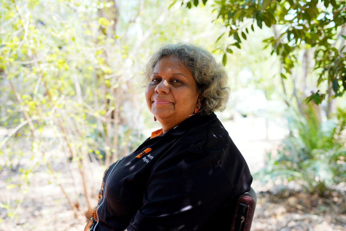 Philomena - KAWC Roundtable Yawuru (Broome): Philomena participated in the KAWC Roundtable in Broome in 2023. Aimee Han/Oxfam