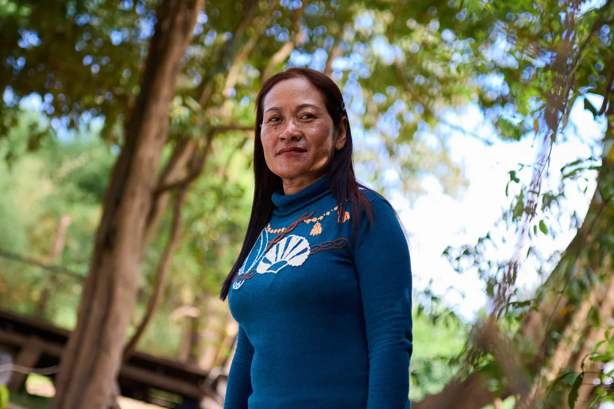 Cambodia: Siphon is a community activist who was trained and coached by 3SPN to advocate for community issues with the local authorities. She is a leader in her community and a part of the local fisheries network. Photo: Patrick Moran/Oxfam Cambodia: Siphon is a community activist who was trained and coached by 3SPN to advocate for community issues with the local authorities. She is a leader in her community and a part of the local fisheries network. Photo: Patrick Moran/Oxfam